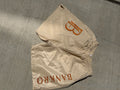 Bankro Beige And Orange Signature Shorts